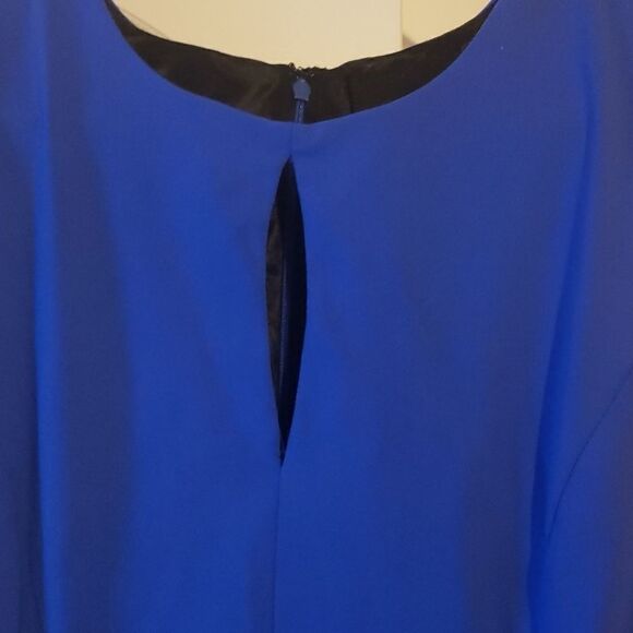 Cynthia Rowley Womens Sleeveless Fit and Flare Blue Dress with Pockets Sz Small - Picture 3 of 4